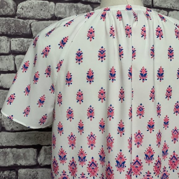 Talbots Short Sleeve Blouse Size Medium - Picture 7 of 11